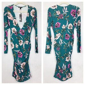 NEW Yumi Kim Size M Take Me Out Dress in Wildflower Jewel Emerald Floral $188